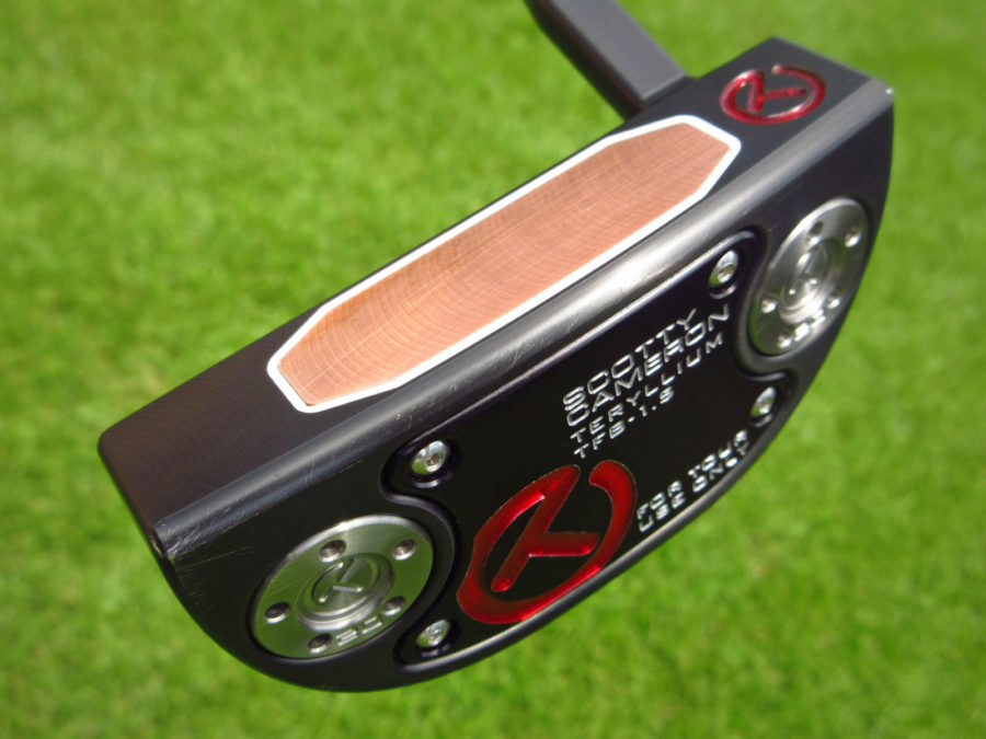 scotty cameron tour only black t22 fastback tfb 1.5 terylium circle t flojet neck putter golf club