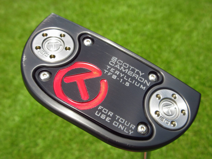 scotty cameron tour only black t22 fastback tfb 1.5 terylium circle t flojet neck putter golf club