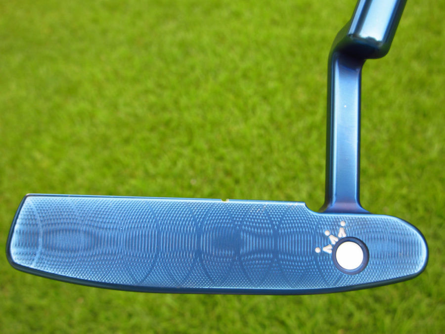 scotty cameron tour only blue masterful 009m prototype circle t 350g putter golf club with dual flange lines