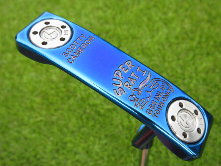 scotty cameron tour only blue pearl masterful super rat gss insert prototype circle t putter golf club