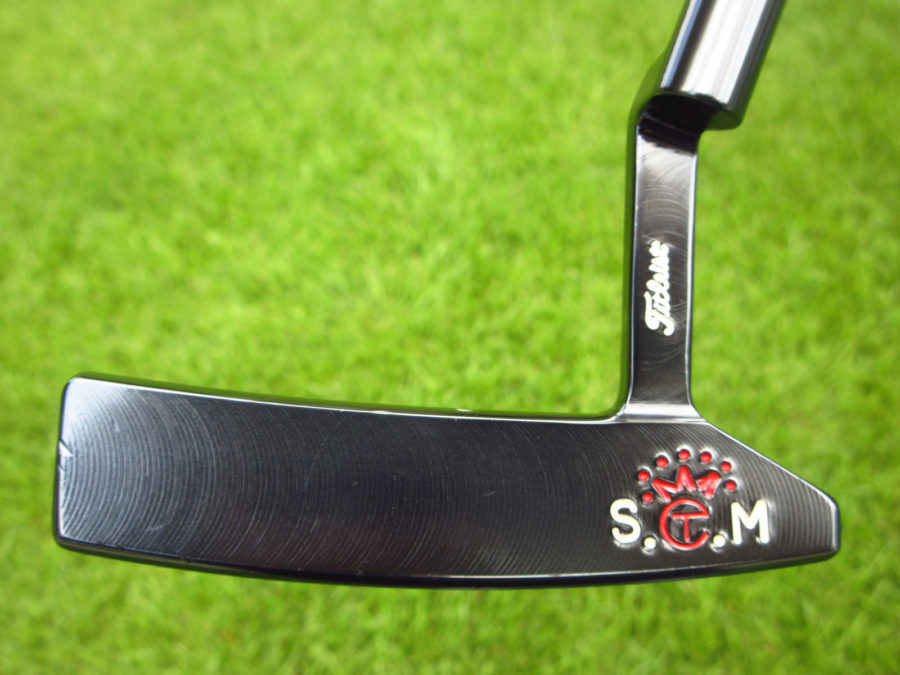 scotty cameron tour only brushed black carbon circa 62 #3 circle t 350g putter with sight dot golf club