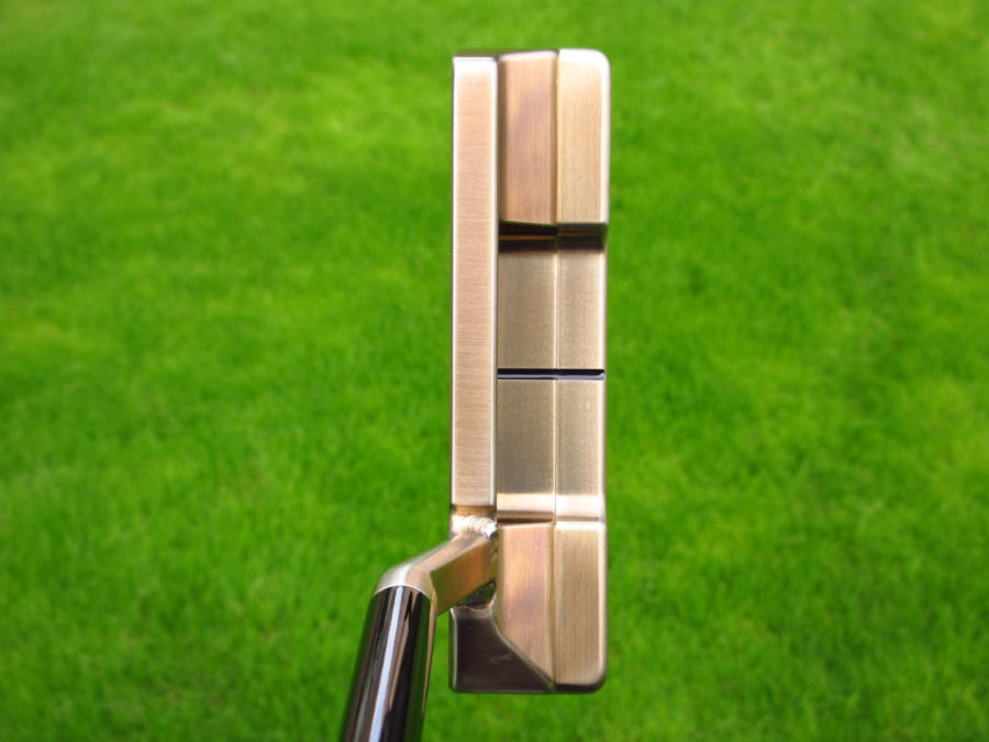 scotty cameron tour only upside down stamped acushnet titleist chromatic bronze gss timeless t2 circle t 350g with welded flojet neck and black shaft