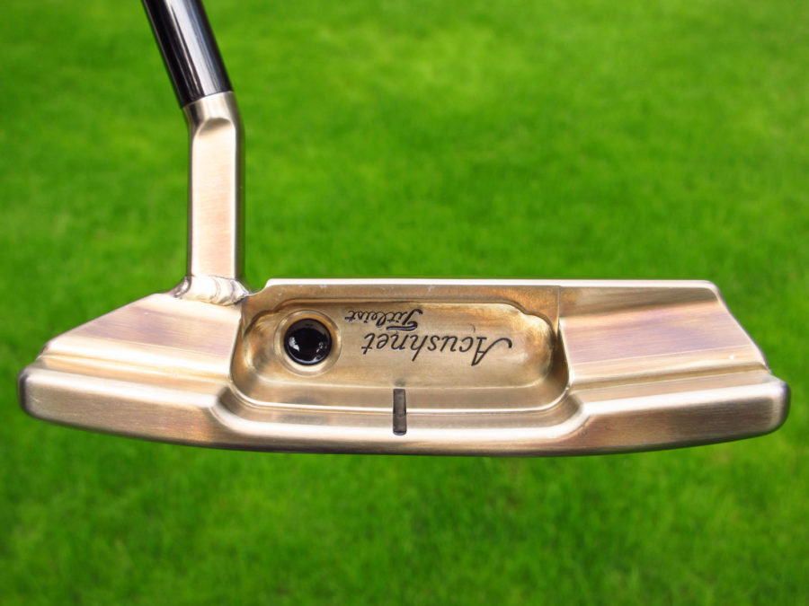 scotty cameron tour only upside down stamped acushnet titleist chromatic bronze gss timeless t2 circle t 350g with welded flojet neck and black shaft