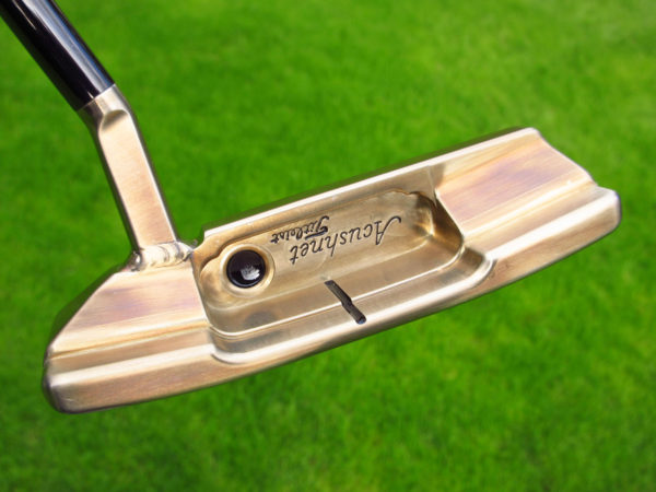 scotty cameron tour only upside down stamped acushnet titleist chromatic bronze gss timeless t2 circle t 350g with welded flojet neck and black shaft