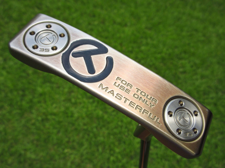 scotty cameron tour only chromatic bronze sss masterful tourtype circle t naked putter with black shaft golf club