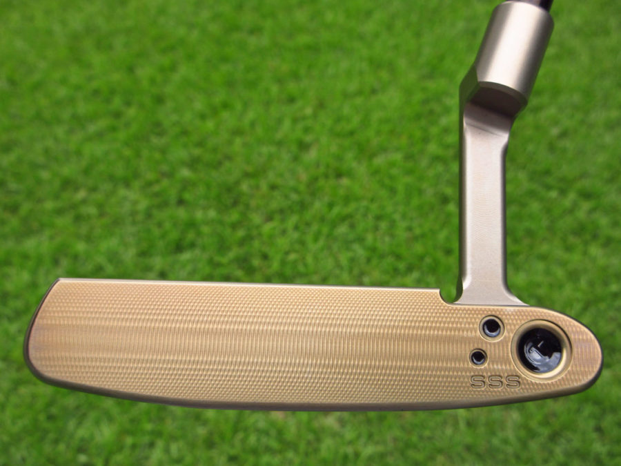 scotty cameron tour only chromatic bronze sss masterful tourtype circle t naked putter with black shaft golf club