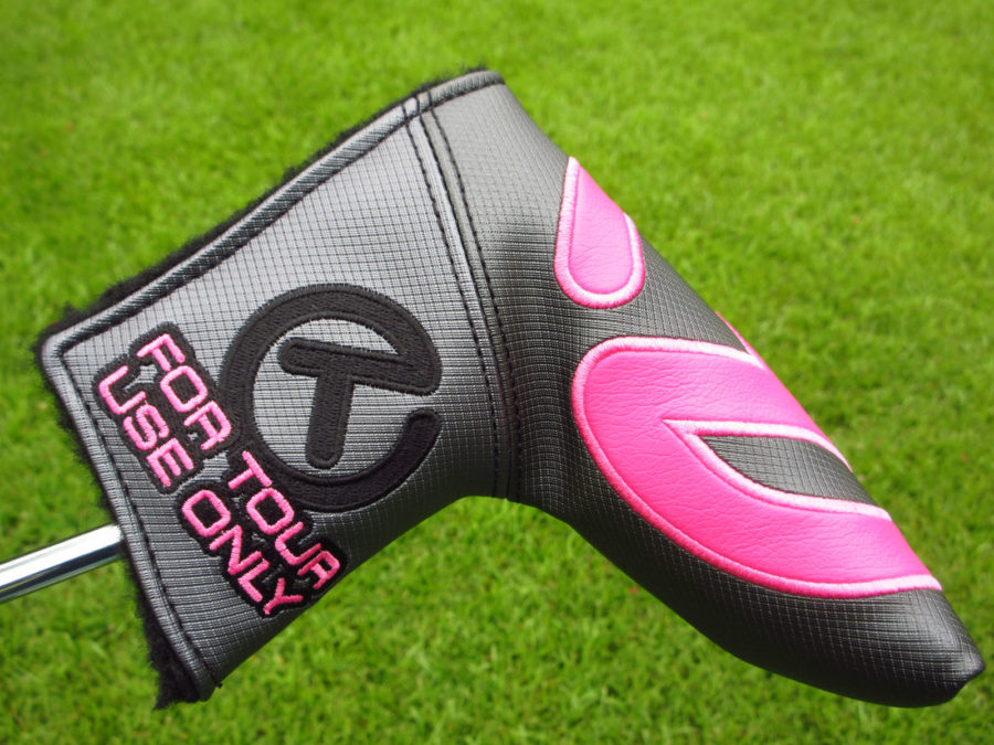 scotty cameron for tour use only grey and pink industrial circle t blade headcover