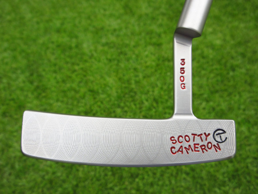 scotty cameron tour only gss circa 62 #6 handstamped circle t putter with tour bulldog and tour jester skull stamps 350g golf club