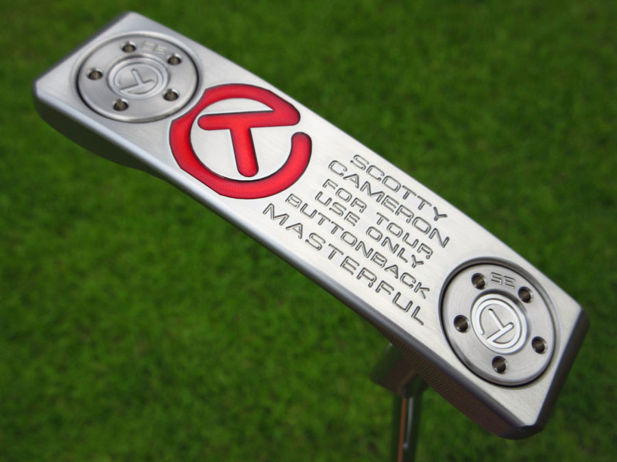 scotty cameron tour only buttonback masterful terylium circle t putter with sight dot golf club