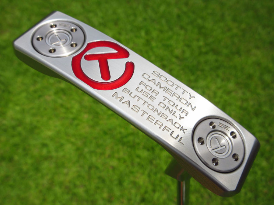 scotty cameron tour only buttonback masterful terylium circle t putter with top line golf club