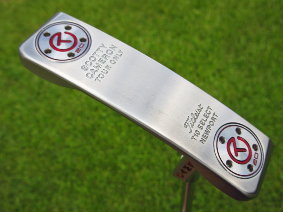 scotty cameron tour only t10 newport buttonback terylium circle t naked putter golf club