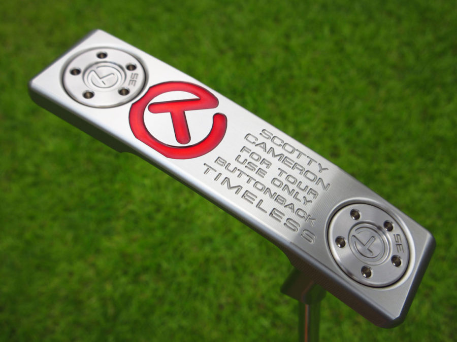 scotty cameron tour only buttonback timeless terylium circle t putter with top line golf club