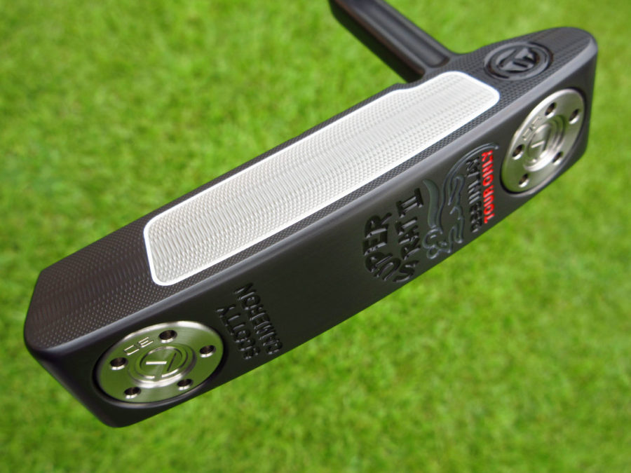 scotty cameron tour only black super rat #2 gss insert circle t prototype putter golf club with top line