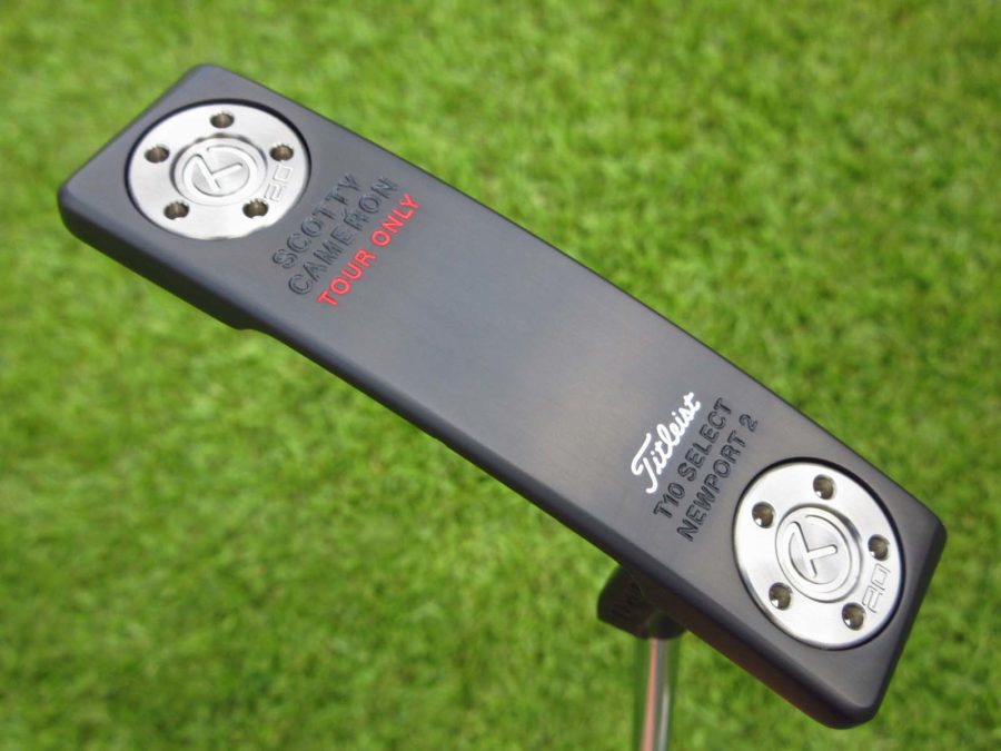 scotty cameron tour only black t10 newport 2 buttonback teryllium circle t putter golf club