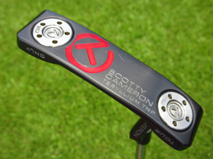 scotty cameron tour only black t22 newport teryllium circle t putter with top line golf club