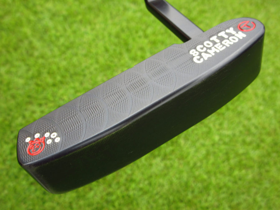 scotty cameron tour only brushed black carbon masterful 009m circle t 350g putter with jackpot johnny jordan spieth style stampings golf club