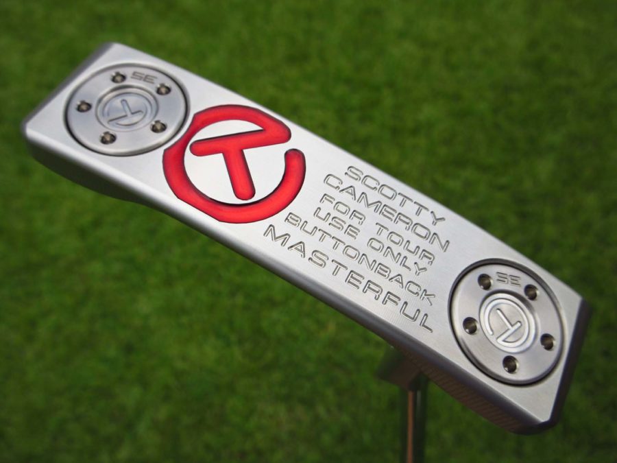 scotty cameron tour only buttonback masterful teryllium circle t putter golf club with flange line