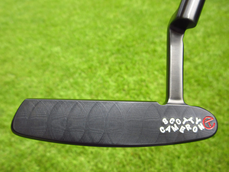 scotty cameron tour only brushed black carbon newport handstamped circle t 330g putter golf club