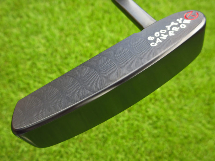 scotty cameron tour only brushed black carbon newport handstamped circle t 330g putter golf club