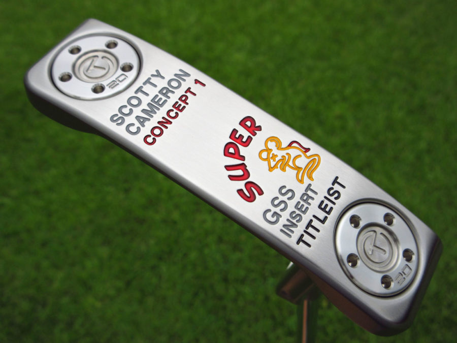 scotty cameron tour only deep milled super rat concept 1 gss insert circle t putter golf club