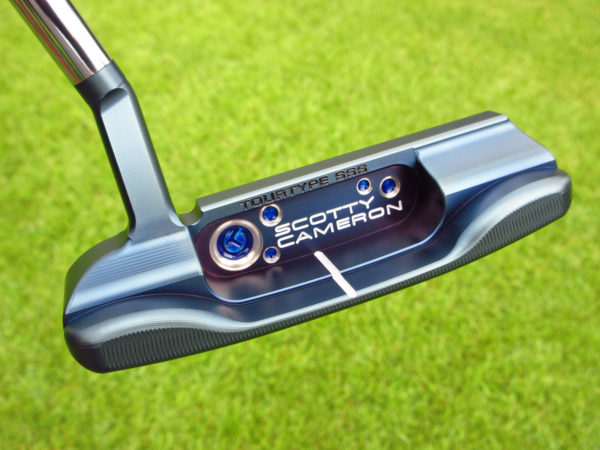 scotty cameron tour only mystic blue sss masterful 1.5 tourtype flojet neck circle t putter golf club