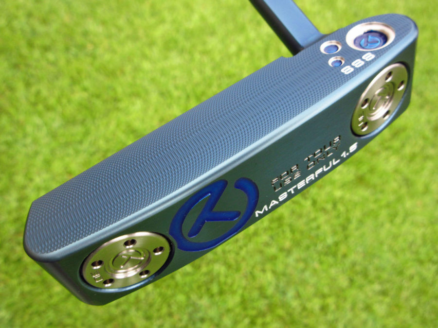 scotty cameron tour only mystic blue sss masterful 1.5 tourtype flojet neck circle t putter golf club