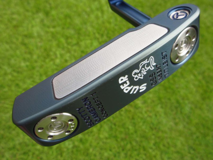 scotty cameron tour only mystic blue masterful super rat gss insert circle t putter with top line golf club