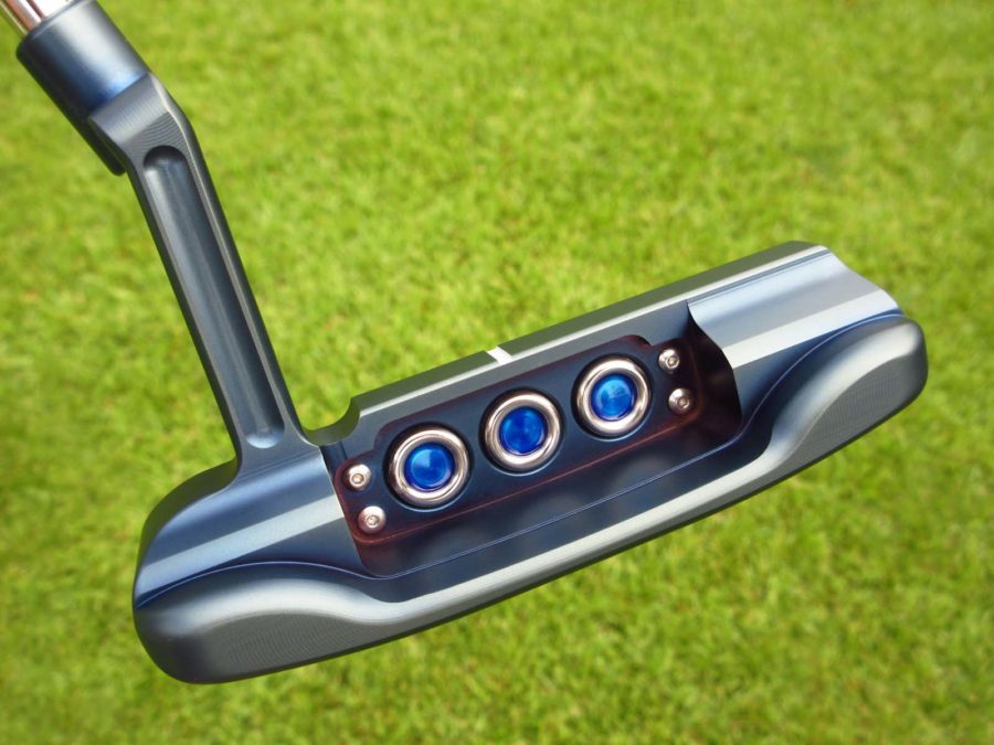 scotty cameron tour only mystic blue masterful super rat gss insert circle t putter with top line golf club