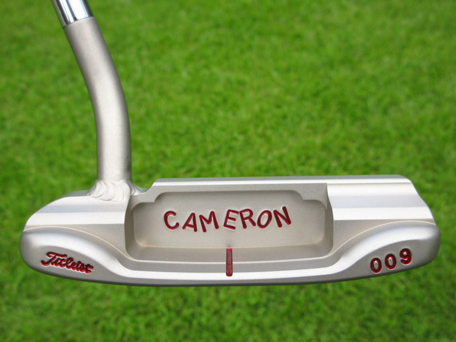 scotty cameron tour only pro platinum 009 circle t 350g putter with welded 1.5 round neck golf club