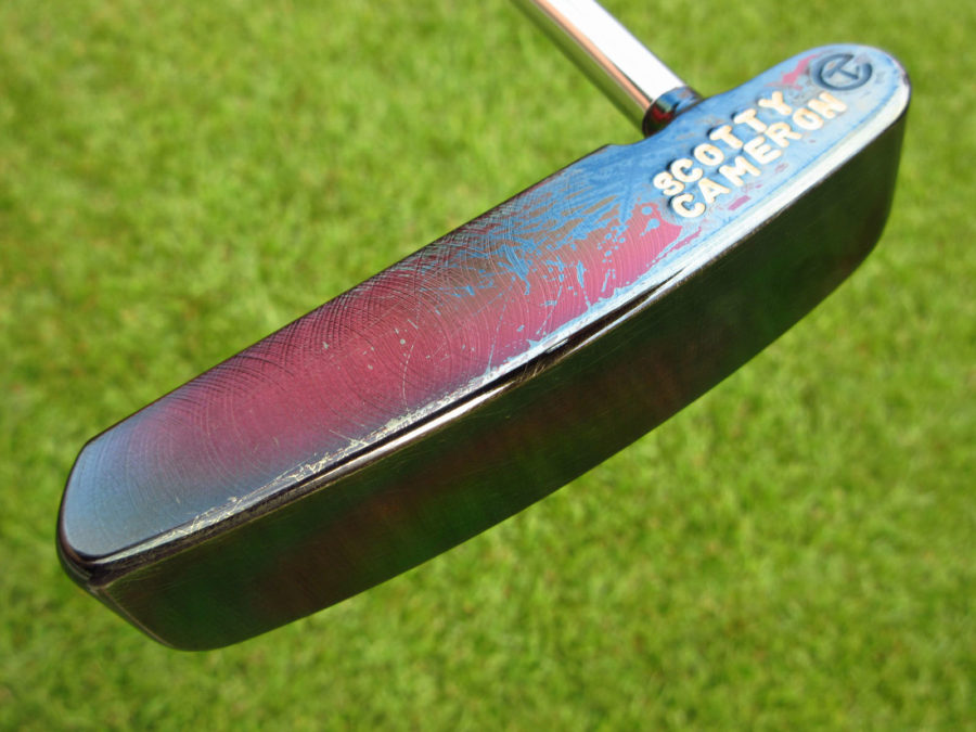 scotty cameron tour only black pearl catalina handstamped circle t putter golf club with sight dot