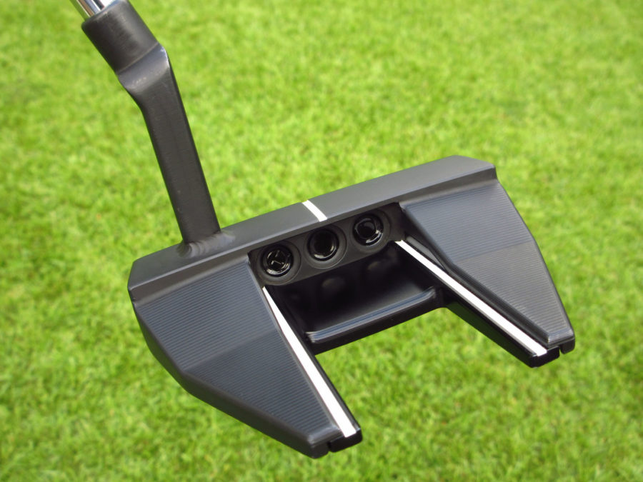 scotty cameron tour only black sss phantom x t7.2 circle t putter with welded plumber neck golf club