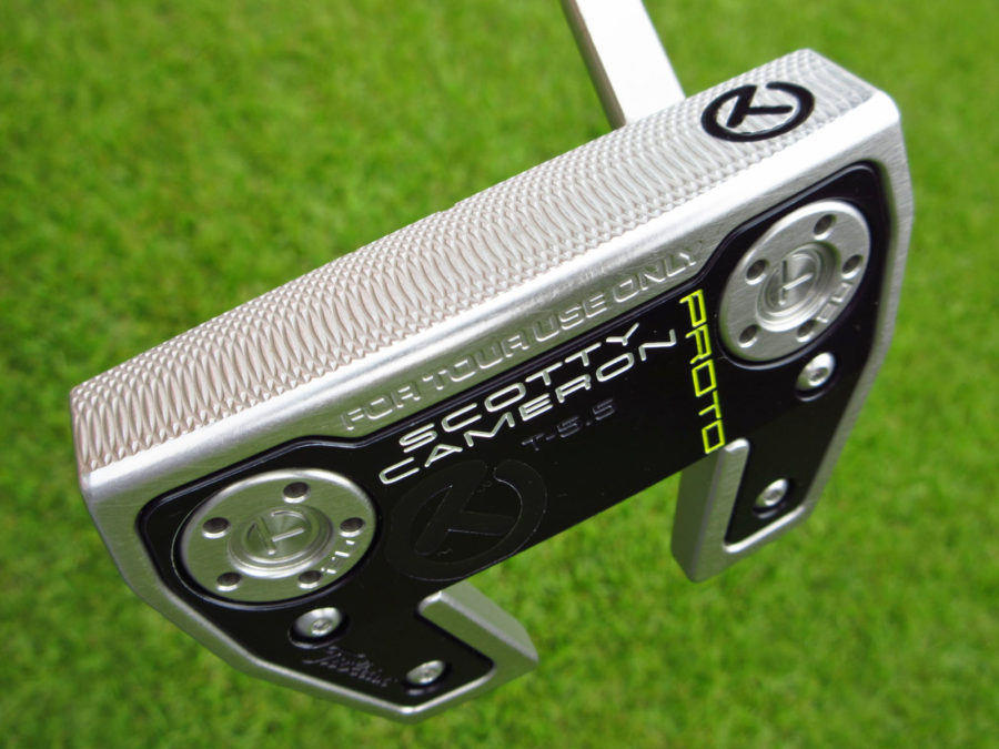 scotty cameron tour only sss deep milled phantom x t5.5 circle t putter with welded flojet neck and top line golf club