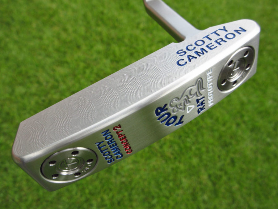 scotty cameron tour only sss tour rat 2 concept 2 circle t putter golf club with tiger woods style sight dot