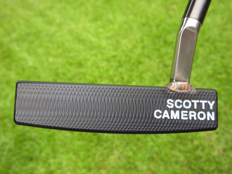 scotty cameron tour only two tone black and sss fastback plus fb+ circle t putter with welded and polished sss flojet neck golf club