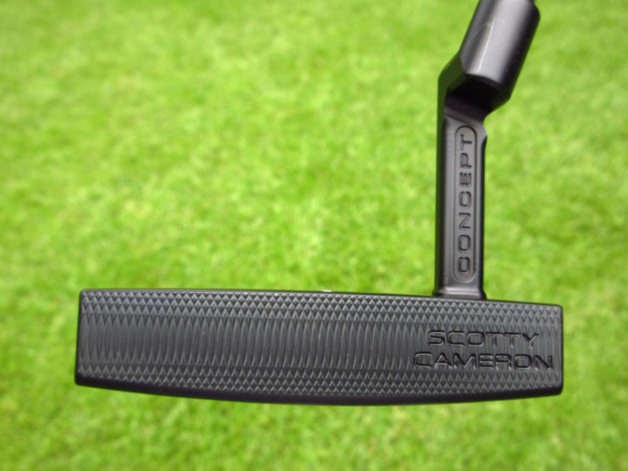 scotty cameron limited release concept x black phantom 7.2 mid milled plumber neck putter golf club