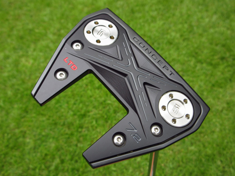 scotty cameron limited release concept x black phantom 7.2 mid milled plumber neck putter golf club