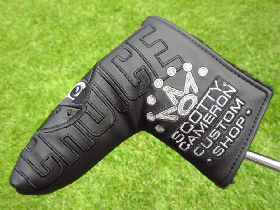 scotty cameron custom shop black champs choice blade putter headcover