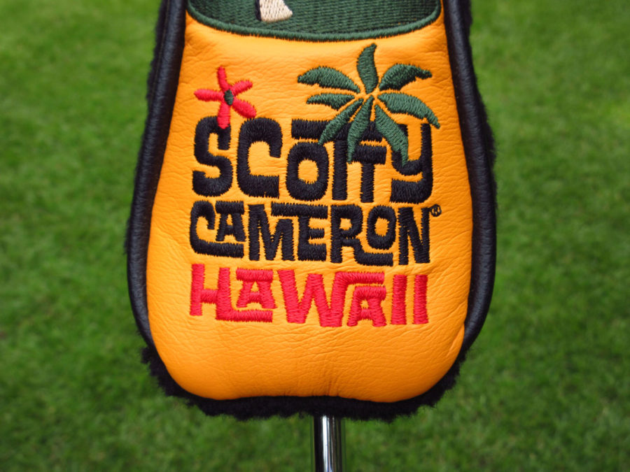 scotty cameron orange hula girl sony open hawaii hybrid utility club headcover