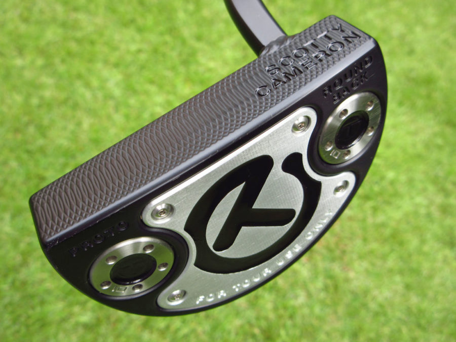 scotty cameron tour only black sss deep milled roundback prototype select circle t putter with welded 2.5 neck and black circle t shaft golf club