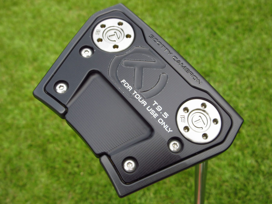 scotty cameron tour only black sss phantom x t9.5 circle t putter with flojet neck and top line golf club