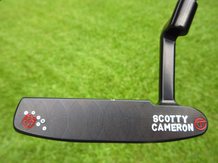 scotty cameron tour only brushed black carbon masterful 009m circle t 350g putter with jordan spieth style stampings jackpot johnny and top line golf club