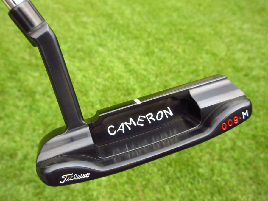 scotty cameron tour only brushed black carbon masterful 009m circle t 350g putter with jordan spieth style stampings jackpot johnny and top line golf club