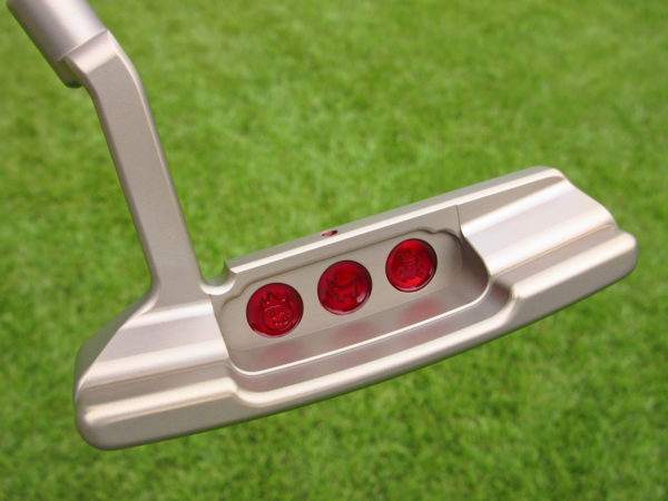 scotty cameron tour only chromatic bronze sss timeless newport 2 circle t 350g putter with tour jester stamped bombs and tiger woods style sight dot golf club