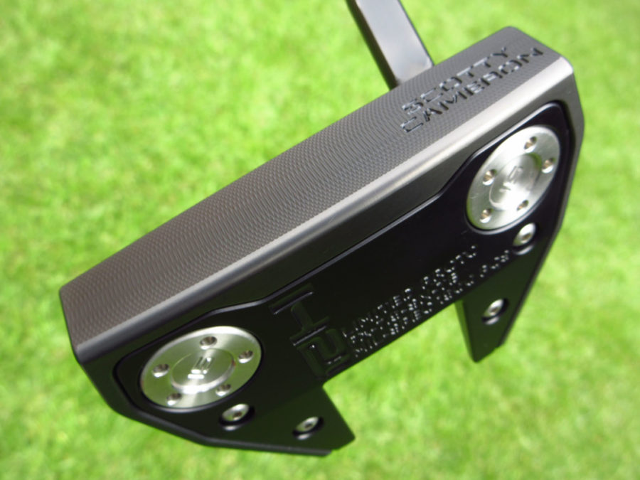 scotty cameron limited release holiday 2021 h21 black phantom 7.5 flojet neck putter golf club