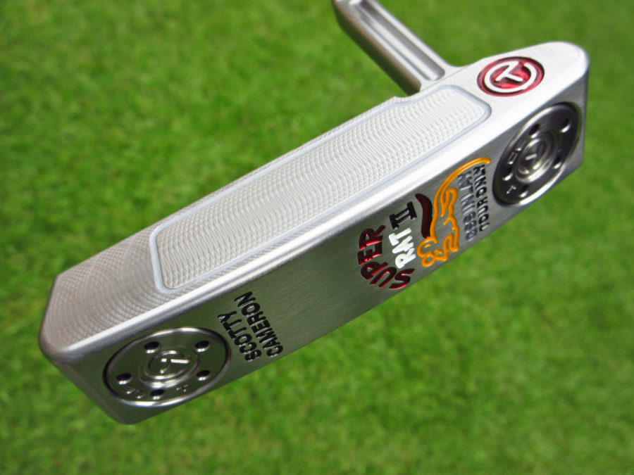 scotty cameron tour only silver mist sss super rat concept 2 gss insert circle t putter golf club with top line