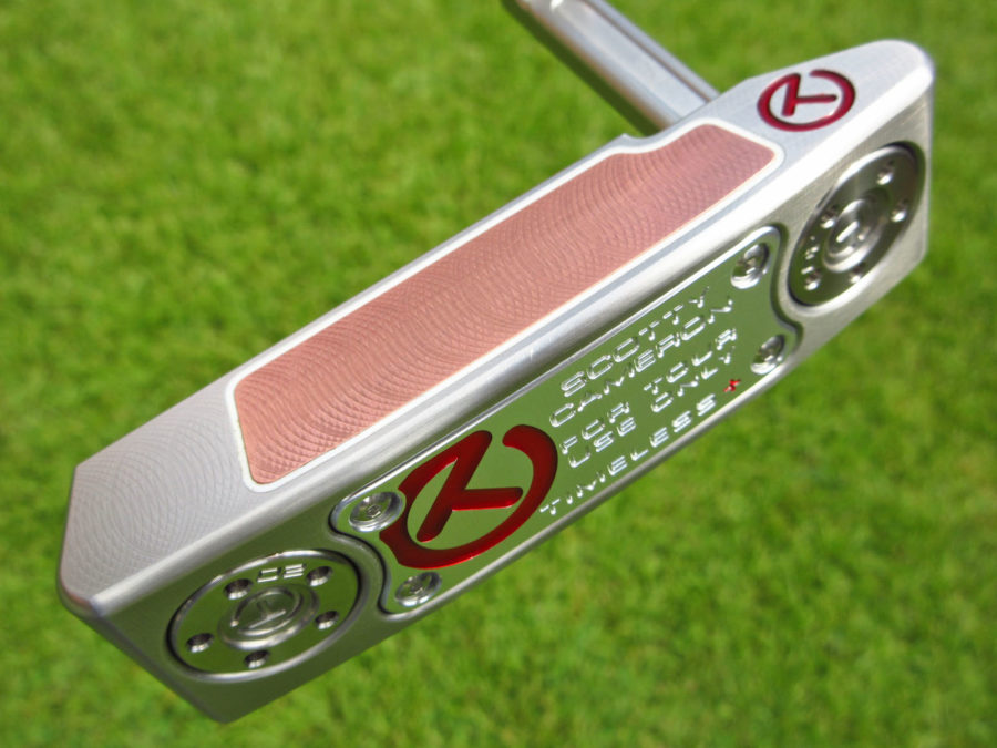 scotty cameron tour only sss buttonback timeless plus teryllium circle t putter golf club with flange line