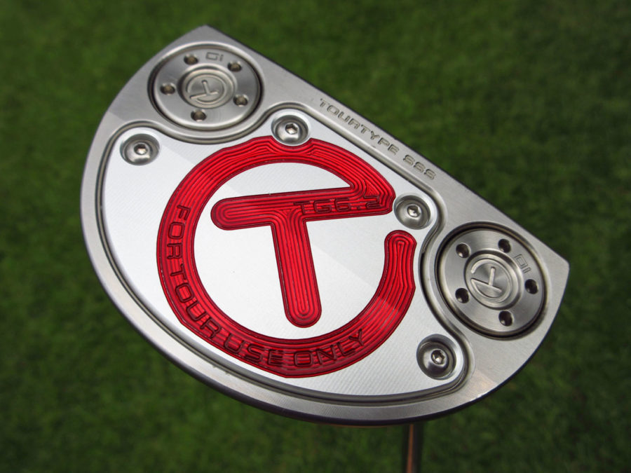 scotty cameron tour only sss golo tg6.2 tourtype circle t putter with welded plumber neck and top line golf club