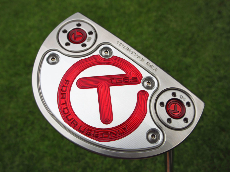 scotty cameron tour only sss golo tg6.5 tourtype circle t putter with welded flojet neck and top line golf club