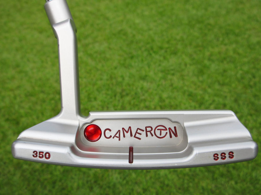 scotty cameron tour only sss timeless newport 2 circle t 350g putter with tiger woods style single milled cherry bombs golf club