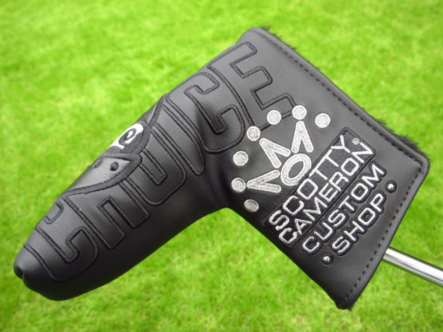 scotty cameron custom shop black champs choice blade putter headcover